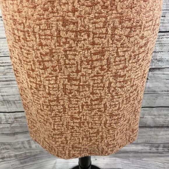 J Crew Collection Skirt size 2 Salmon Sparkle Straight Pencil Wool Mochair Knee - Picture 6 of 9